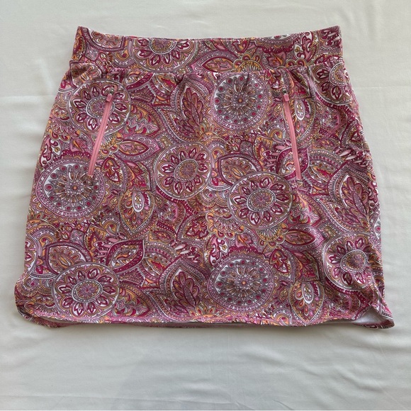 Talbots Pink Floral Everyday Stretch Skort - Picture 3 of 9